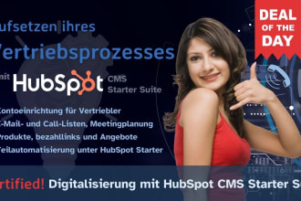 setup CRM for sales automation in hubspot starter and make