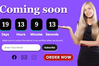 create coming soon page