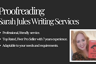 complete the final proofread of your manuscript