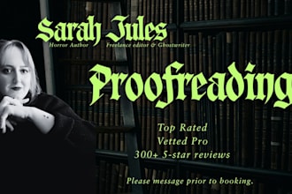 complete the final proofread of your manuscript