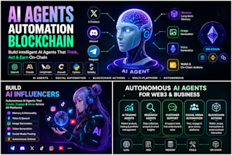 build ai agents generating image voice video blockchain assets from prompt