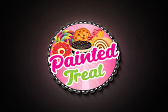 design ice cream, chocolate, sweets, treat, candy logo