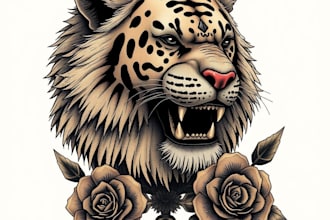 create custom realistic tattoo design