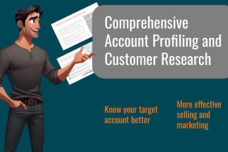 create an account profiling or customer research report