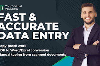 convert data from pdf word etc into excel