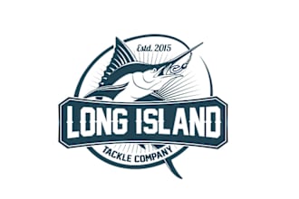 create initial fish logo or icon for your company