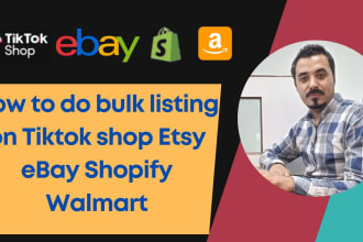 do  bulk product listing on amazon ebay shopify walmart etsy tiktok and woo