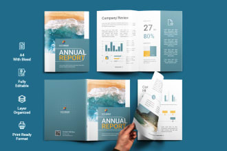 design company brochure, annual report, catalog, line sheet, marketing materials