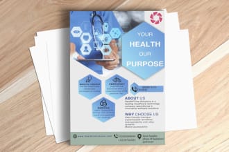 design business, medical, real state and product flyers, and brochures