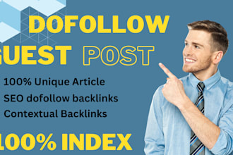 do high authority SEO dofollow backlinks and guest post