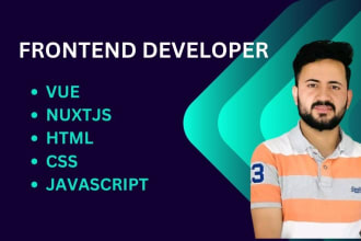 do frontend development with vue nuxt js tailwind