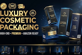 design premium cosmetic packaging and skincare label