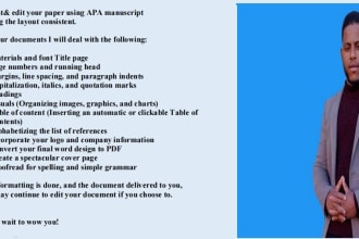edit and format your document