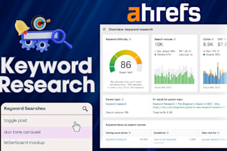 do advanced SEO keyword research and competitor analysis