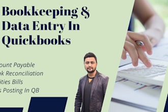 do bookkeepings and bills posting in quickbooks