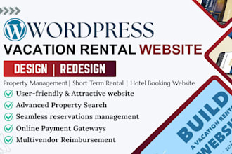 design vacation rental booking website with direct booking SEO integration