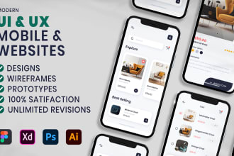 design wireframes mobile app UI UX design prototype figma xd