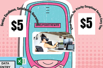 do data entry, collect payment, answer call