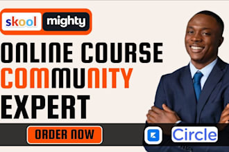setup skool online course mighty networks kajabi circle so community expert 24hr
