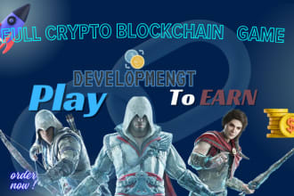fully develop 2d crypto blockchain game of your choice