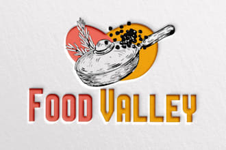 make attractive logo about café, bbq, cake, food, desserts and bakery