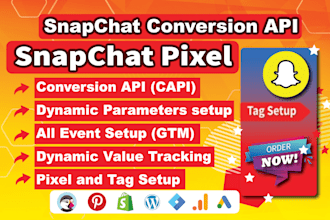 fix or setup snapchat pixel and conversion API with tag manager
