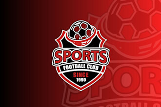 do outstanding sports soccer football baseball league logo for your team