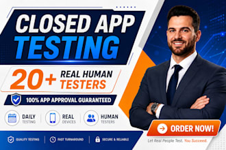 provide 12 testers for google play closed testing for 14 days 12 app tester