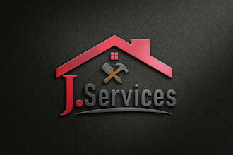 make creative logo about home repair, roofing, remodeling, handyman