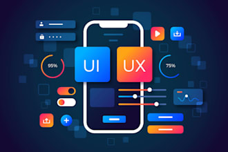do responsive UI UX website design or mobile app UI UX design
