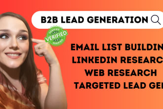 do email list building, lead generation, and data scraping