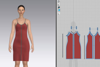 do sewing patterns with 3d fitting