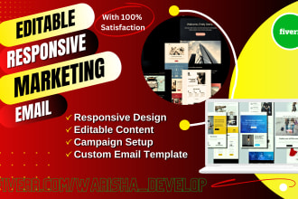 design editable, responsive marketing email template