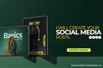create banner and social media images