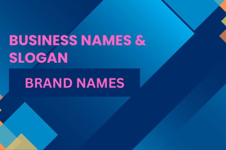 create catchy business name ideas and slogans or brand name