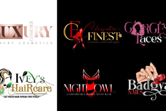do makeup cosmetic haircare or boutique business logo