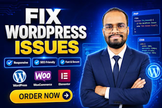 fix wordpress issues and provide support