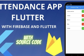 attendance application flutter project development
