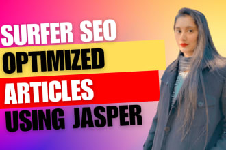 write surfer SEO articles and blog post using jasper ai