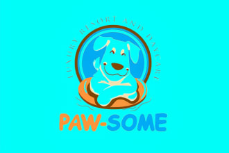 make a professional cat, dog, pet and animal logo design