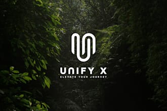 do sleek minimalist typography logo design with copyrights