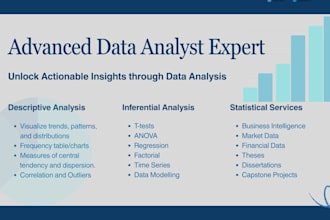 do statistical data analysis and interpret research data