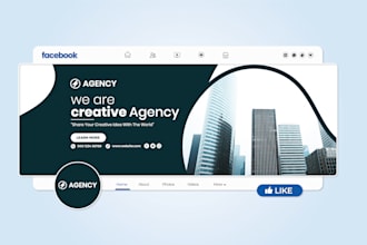 create a professional linkedin banner twitter youtube fb cover