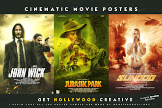 design a movie poster for you