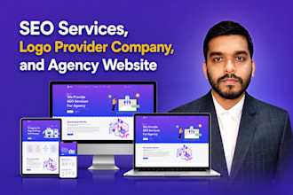 make seo services, logo provider company, and agency website