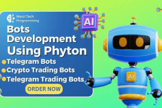 develop custom telegram bot using telegram API for python