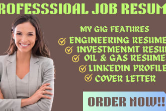 craft you engineering resume, oil and gas resume, IT, cover letter, linkedin