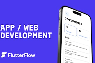 do your application development in flutterflow