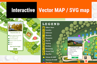 create a clickable interactive map or campground map
