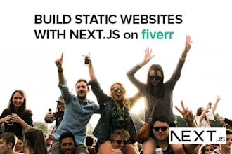 build a static website using next js